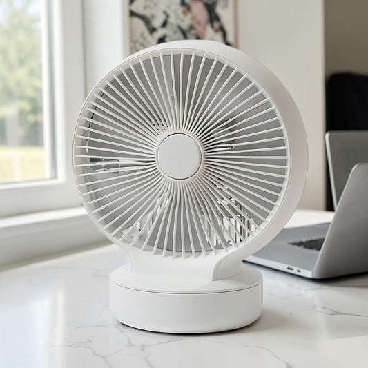 Portable Ultra-Quiet USB Desktop Fan with 3-Speed Airflow